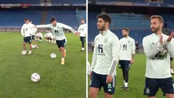 Si recibes aplausos durante el entrenamiento, te has lucido: Asensio y el golpeo perfecto