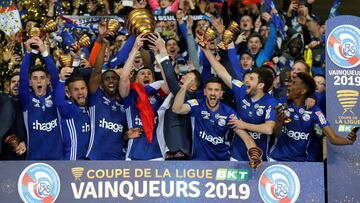 El Estrasburgo ganó la última copa de la Liga en Francia.