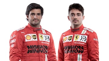 Carlos Sainz y Charles Leclerc (Ferrari). F1 2021.