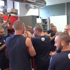 Athletic's Yeray given surprise as team mates show support