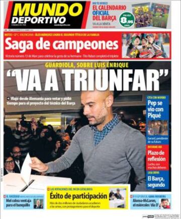 Portadas de la prensa deportiva