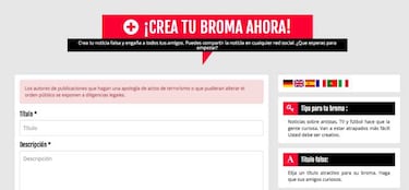 Crea noticias falsas como broma para el Día de los Inocentes