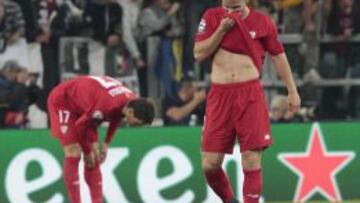 Gameiro, tras la derrota.