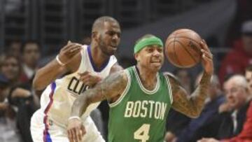 Isaiah Thomas y Chris Paul.