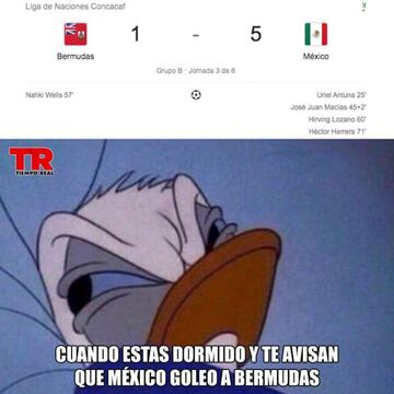 Los mejores memes del triunfo de México ante Bermudas