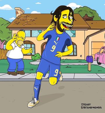 Así se ven las estrellas del fútbol en Los Simpson