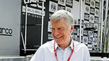 <b>POLÉMICA. </b>Max Mosley, ayer de visita al Rally de Jordania.