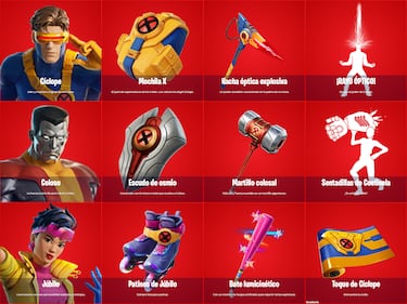Cíclope, Júbilo y Coloso de los ‘X-Men’ de Marvel llegan como nuevas skins a Fortnite para luchar contra el Doctor Doom