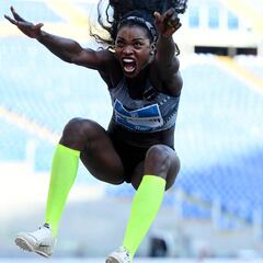 Caterine Ibargüen, primera en salto triple en Liga Diamante