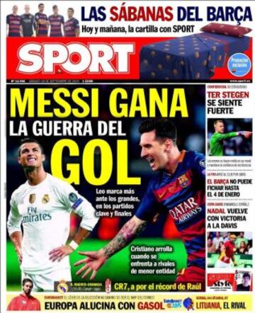 Portadas de la prensa deportiva