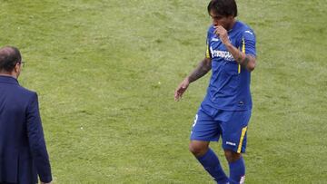 Damián Suárez durante un partido con el Getafe.