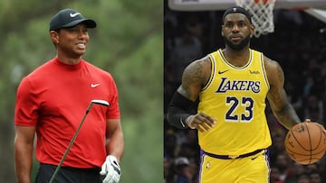 LeBron James y Tiger Woods, entre los nuevosbillonarios del deporte en 2023