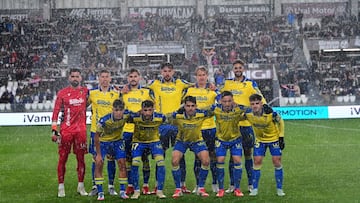 Once del Cádiz CF en El Plantío. Foto: Cádiz CF.
