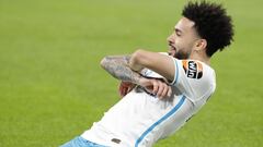 St. Petersburg (Russian Federation), 29/09/2021.- Claudinho of Zenit celebrates after scoring the 1-0 goal during the UEFA Champions League group H soccer match between Malmo FF and Zenit St. Petersburg at the Gazprom arena in St. Petersburg, Russia, 29 S