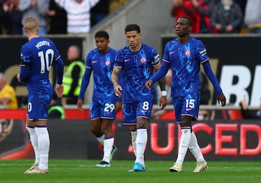 Nicolas Jackson y Enzo Fernández se mostraban frustrados después de que cayera el gol del empate.