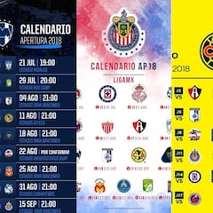 Checa el calendario de tu equipo para el Apertura 2018 de Liga MX