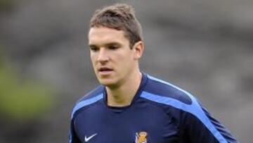 Ansotegi, en un entrenamiento.