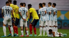Argentina 1 (3) - 1 (2) Colombia: goles, resumen y resultado