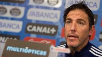 Berizzo en rueda de prensa.