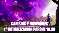 Fortnite - Parche 10.20: cambios y novedades de la primera actualización de contenido