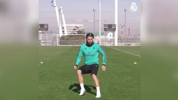 Sergio Ramos sigue entrenando para ultimar su recuperación
