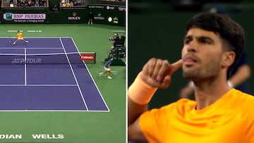 El punto de Alcaraz con su rival dimitiendo de seguir peleándolo: tienen que verlo porque es espectacular