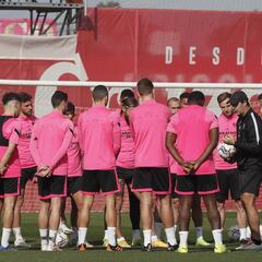 Los focos siguen en Suso antes del doble duelo ante el Barça