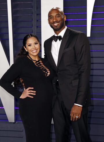 Vanessa Laine Bryant y Kobe Bryant.