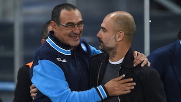 Sarri y Guardiola. 