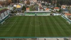 Vista general del campo del Arenteiro, donde hoy el Atlético vuelve a la competición en la Copa del Rey, segunda ronda.