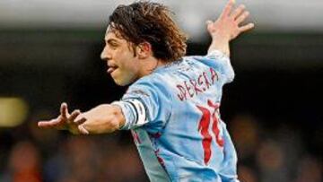 <b>BOTA DE ORO. </b>Perera se ganó el apodo de "Bota de Oro" por los muchos goles que logró con el Celta.