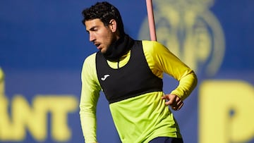 Dani Parejo durante un entrenamiento con el Villarreal.