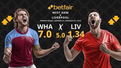 West Ham vs. Liverpool FC: horario, dónde ver, pronósticos y clasificación