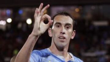 Diego Godin, tras el partido.