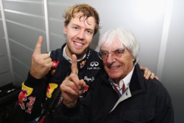 En noviembre de 2012, en el Circuito de Interlagos, Vettel se proclama campeón de Fórmula uno por tercera vez consecutiva.