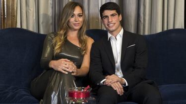 14/12/21 GALA AS GALAAS 2021 ENTREGA PREMIOS AS DEL DEPORTE PREMIOSAS 2021 HOTEL PALACE COMEDOR CENA ENTREVISTA PAULA BADOSA CARLOS ALCARAZ TENIS