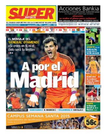 Portadas de la prensa deportiva