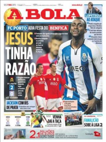 Portadas de la prensa deportiva