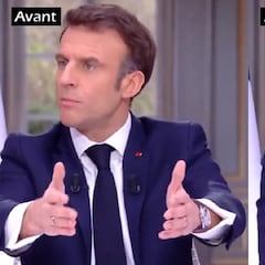 Macron se quita el reloj de lujo para una entrevista