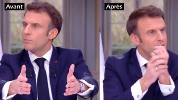 Macron se quita el reloj de lujo para una entrevista