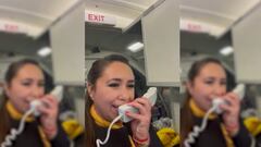 Ya es viral: azafata del avión sorprende a delegación alba