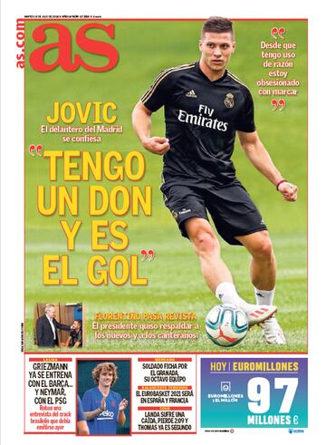 Las portadas de AS de julio