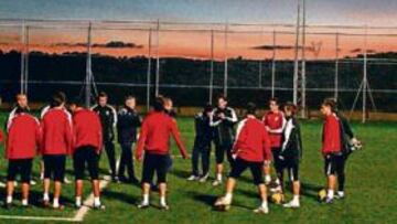 <b>ÚLTIMO ENTRENAMIENTO. </b>El Alicante se entrenó ayer, por última vez, en la Ciudad Deportiva del Real Zaragoza.