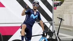 Alejandro Valverde posa para AS antes de tomar la salida en la Plaza de los H&eacute;roes de Budapest.