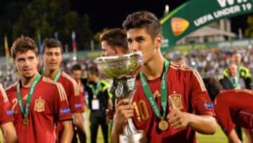 Marco Asensio fue la gran estrella de Espa&ntilde;a en el reciente triunfo en el Europeo Sub-19 de Grecia. 