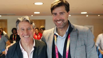 Sebastian Coe (IAAF) y Ra&uacute;l Chapado (RFEA).