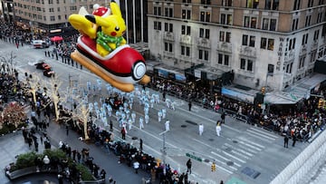 El desfile anual del Día de Acción de Gracias de Macy’s en Nueva York es uno de los desfiles más vistos en Estados Unidos debido a sus elaborados globos y carrozas.