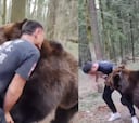El video viral de una pelea entre un oso gris y un luchador profesional de la UFC