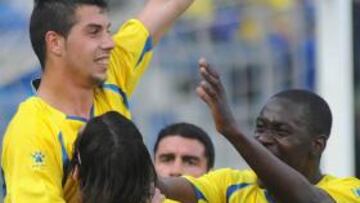 <b>GOLEADOR. </b>Caballero adelantó ayer al Cádiz tras un penalti cometido sobre Moreno.