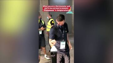 Messi tiene algunos problemas con el termometro